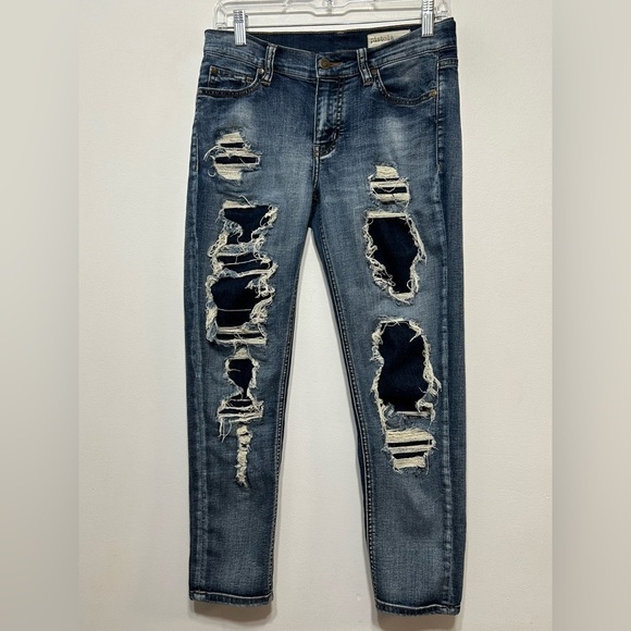 Pistola .45 Destroyed and Distressed Skinny Jeans - Picture 1 of 8